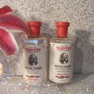 Witch hazel aloe vera formula and facial toner.